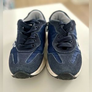 Italian leather sneakers 4US navy